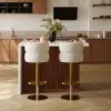Modern 127 cm Matte Sintered Stone Kitchen Island with Storage, Walnut – AUD-H1913
