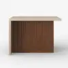 Modern 127 cm Wood Kitchen Island with Drawers & Cabinets, Walnut