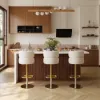 Modern 183 cm Matte Sintered Stone Kitchen Island with Storage, Walnut – AUD-H1917