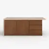 Modern 183 cm Wood Kitchen Island with Storage, Walnut