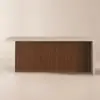 Modern 183 cm Wood Kitchen Island with Storage, Walnut