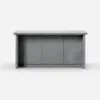 1830mm Large Grey Kitchen Island with Storage Modern Kitchen Cabinet