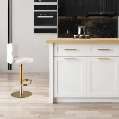 1830mm Large Walnut Kitchen Island with Storage Modern Kitchen Cabinet
