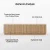 Aura 210 cm Ash Wood Fluted Walnut TV Unit with Sintered Stone Top – Slatted Natural Stand