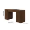 Modern Walnut Standing Computer Desk & Upholstered Swivel Task Chair Set (1500mm ) – AUD-H1927