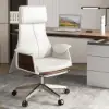 Modern Black Standing Computer Desk & Upholstered Swivel Task Office Chair Set (1500mm ) – AUD-H1929