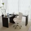 Humply Modern Minimalist Style L Shaped Desk Solid 1520mm Executive Office Desk