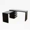 Humply Modern Minimalist Style L Shaped Desk Solid 1520mm Executive Office Desk