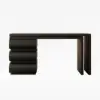 Humply Modern Minimalist Style L Shaped Desk Solid 1520mm Executive Office Desk
