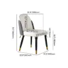 Modern 1600mm Rectangle Sintered Stone Dining Table with 4 Chairs in Gold – AUD-H1942