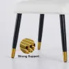 Modern 1600mm Rectangle Sintered Stone Dining Table with 4 Chairs in Gold – AUD-H1942