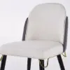 Modern 1600mm Rectangle Sintered Stone Dining Table with 4 Chairs in Gold – AUD-H1942