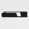 Fero 180 - 280 cm Extendable TV Unit with 3 Drawers – Engineered Wood – Black Stand