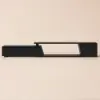 Fero 180 - 280 cm Extendable TV Unit with 3 Drawers – Engineered Wood – Black Stand