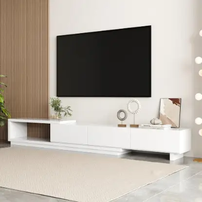 Picture of Quoint 180 - 255 cm Extendable TV Unit with 3 Drawers – 40cm – Stand – AUD-H1959