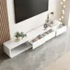 Quoint 180 - 255 cm Extendable TV Unit with 3 Drawers – 40cm – Stand – AUD-H1959