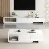 Quoint 180 - 255 cm Extendable TV Unit with 3 Drawers – 40cm – Stand – AUD-H1959