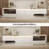 Quoint 180 - 255 cm Extendable TV Unit with 3 Drawers & Light – AUD-H1960