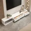 Quoint 180 - 255 cm Extendable TV Unit with 3 Drawers & Light – AUD-H1960