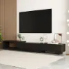 Quoint 180 - 255 cm Extendable TV Unit with 3 Drawers – 40cm – Stand – AUD-H1961