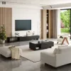 Quoint 180 - 255 cm Extendable TV Unit with 3 Drawers – 40cm – Stand – AUD-H1961