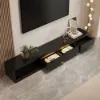 Quoint 179 - 255 cm Extendable TV Unit with 3 Drawers & Light