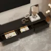 Quoint 179 - 255 cm Extendable TV Unit with 3 Drawers & Light