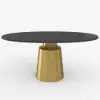 Dining Set 1600mm Oval Sintered Stone Dining Table with 4 Chairs