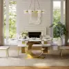 Dining Set 1810mm Sintered Stone Dining Table with 6 Chairs