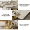 Dining Set 1810mm Sintered Stone Dining Table with 6 Chairs