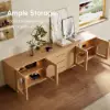 Arune 203 cm Arched Glass Doors TV Stand with Storage and LED