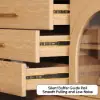 Arune 203 cm Arched Glass Doors TV Stand with Storage and LED