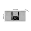 1500mm Modern Grey Sintered Stone Kitchen lsland Wine Storage