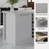 1500mm Modern Grey Sintered Stone Kitchen lsland Wine Storage