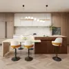 Modern 205 - 270 cm Extendable Wood Kitchen Island with Storage, Walnut