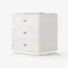 Krila Floating 3-Drawer LED Smart Nightstand with Light Set of 2 – Square – AUD-H1987
