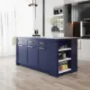 1800mm Kitchen Islands Sintered Stone Blue Modern with Storage Kitchen Cabinet