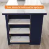 1800mm Kitchen Islands Sintered Stone Blue Modern with Storage Kitchen Cabinet