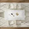200 cm Modern Rectangular Sintered Stone Dining Table, Indoor/Outdoor, Seats 6-8