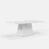 200 cm Modern Rectangular Sintered Stone Dining Table, Indoor/Outdoor, Seats 6-8