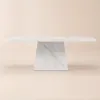 200 cm Modern Rectangular Sintered Stone Dining Table, Indoor/Outdoor, Seats 6-8