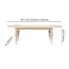 Mid-Century Modern 200 - 240 cm Extendable Whitewash Oval Dining Table, Seats 6–10