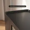 2000mm Black Glass Door TV Stand with Storage and LED