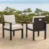10 Pieces Rectangular Wood & Aluminium Outdoor Patio Dining Set with Central Pillar Umbrella