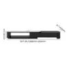 Velar 180 - 290 cm Extendable Fluted TV Unit with Sintered Stone Top & 3 Drawers – Engineered Wood