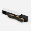 Velar 180 - 290 cm Extendable Fluted TV Unit with Sintered Stone Top & 3 Drawers – Engineered Wood