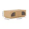 Arune 120 cm Arched Glass Doors Coffee Table with Storage and LED – Natural