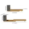 Fero Natural Extendable TV Stand with Bookshelves & Light(2500mm-3930mm)