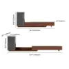 Fero Walnut Extendable TV Stand with Bookshelves & Light(2500mm-3930mm)
