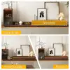 Fero Walnut Extendable TV Stand with Bookshelves & Light(2500mm-3930mm)